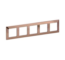Valena LIFE rámeček pětinásobný měď vodorovný i svislý Legrand 754165