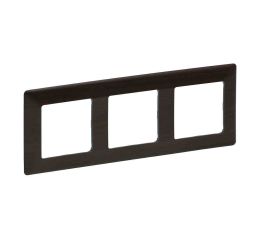 Valena LIFE rámeček trojnásobný dřevo tmavé vodorovný i svislý Legrand 754173