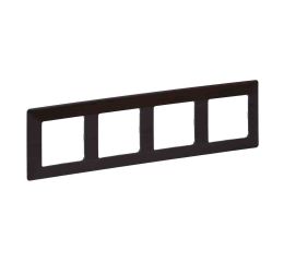 Valena LIFE rámeček čtyřnásobný dřevo tmavé vodorovný i svislý Legrand 754174