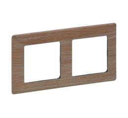 Valena LIFE rámeček dvojnásobný dřevo světlé vodorovný i svislý Legrand 754182
