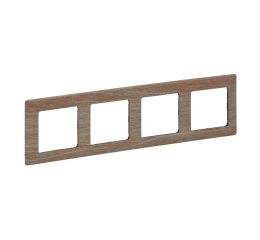 Valena LIFE rámeček čtyřnásobný dřevo světlé vodorovný i svislý Legrand 754184