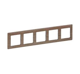 Valena LIFE rámeček pětinásobný dřevo světlé vodorovný i svislý Legrand 754185