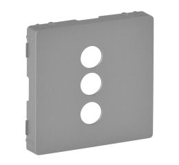 Valena LIFE kryt zásuvky 3 RCA hliník pro audio a video typ 754722 legrand