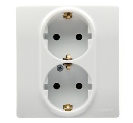 Niloé zásuvka dvojnásobná norma SCHUCKO bílá typ 764544 legrand