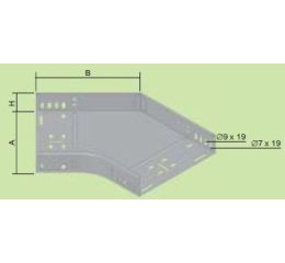 Oblouk 45°  NO 45X100X500 S zinkování Sendzimir