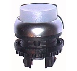 M22-DRLH-W tlačítko zvýšené s aretací prosvětlené bílé