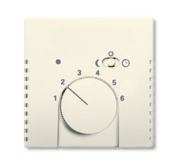 Future® linear, Solo®, Solo® carat kryt termostatu s otočným ovladačem a posuvným přepínačem 2CKA001710A3568 slonová kost ABB