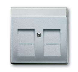 Future® linear, Busch-axcent® kryt zásuvky komunikační 2CKA001710A3676 hliníková stříbrná ABB