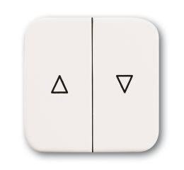 Reflex SI kryt spínače žaluziového kolébkového dělený s potiskem 2CKA001713A0163 alpská bílá ABB