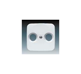 Reflex SI kryt zásuvky anténní s 2 otvory TV+R 2CKA001724A0897 alpská bílá ABB