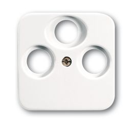 Reflex SI kryt zásuvky anténní s 3 otvory TV+R+SAT 2CKA001724A1754 alpská bílá ABB