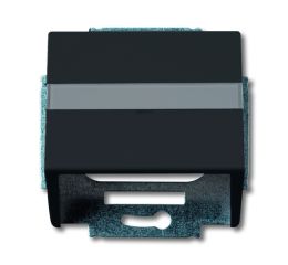 Future® linear, Busch-axcent® kryt zásuvky komunikační s popisovým polem 2CKA001724A4299 mechová černá ABB