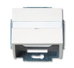 Future® linear, Busch-axcent® kryt zásuvky komunikační s popisovým polem 2CKA001724A4307 mechová bílá ABB