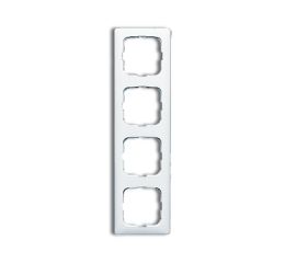 Reflex SI rámeček čtyřnásobný pro vodorovnou i svislou montáž v kanálových rozvodech 2CKA001725A1497 alpská bílá ABB