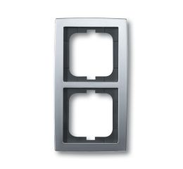 Solo® rámeček dvojnásobný pro vodorovnou i svislou montáž 2CKA001754A4105 chromová ABB