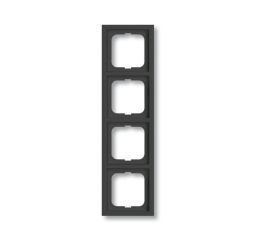 Future® linear rámeček čtyřnásobný, pro vodorovnou i svislou montáž 2CKA001754A4243 antracitová ABB