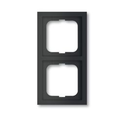 Future® linear rámeček dvojnásobný, pro vodorovnou i svislou montáž 2CKA001754A4420 mechová černá ABB