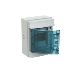 Rozvodnice 4-moduly na povrch Mistral65 průhledné dveře IP65 ABB 1SL1200A00