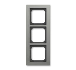 Busch-axcent 2CKA001754A4685 Rámeček trojnásobný, pro vodorovnou i svislou montáž, platinová, ABB