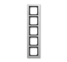 Busch-axcent 2CKA001754A4697 Rámeček pětinásobný, pro vodorovnou i svislou montáž, titanová, ABB