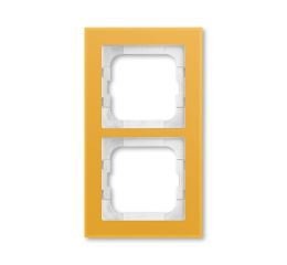 Busch-axcent 2CKA001754A4761 Rámeček dvojnásobný, pro vodorovnou i svislou montáž, žluté sklo, ABB