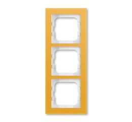 Busch-axcent 2CKA001754A4762 Rámeček trojnásobný, pro vodorovnou i svislou montáž, žluté sklo, ABB