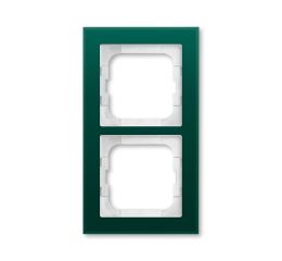 Busch-axcent 2CKA001754A4771 Rámeček dvojnásobný, pro vodorovnou i svislou montáž, zelené sklo, ABB