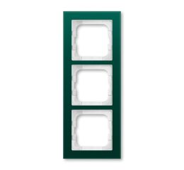 Busch-axcent 2CKA001754A4772 Rámeček trojnásobný, pro vodorovnou i svislou montáž, zelené sklo, ABB