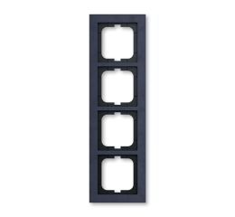 Busch-axcent 2CKA001754A4788 Rámeček čtyřnásobný, pro vodorovnou i svislou montáž, modrý papír, ABB