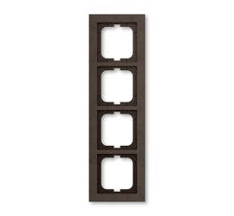 Busch-axcent 2CKA001754A4793 Rámeček čtyřnásobný, pro vodorovnou i svislou montáž, hnědý papír, ABB