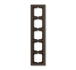Busch-axcent 2CKA001754A4794 Rámeček pětinásobný, pro vodorovnou i svislou montáž, hnědý papír, ABB