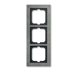 Busch-axcent 2CKA001754A4797 Rámeček trojnásobný, pro vodorovnou i svislou montáž, beton, ABB