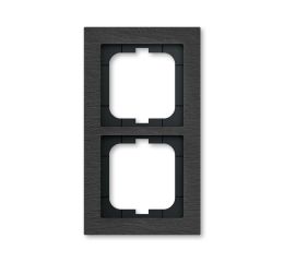 Busch-axcent 2CKA001754A4806 Rámeček dvojnásobný, pro vodorovnou i svislou montáž, břidlice, ABB