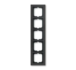 Busch-axcent 2CKA001754A4809 Rámeček pětinásobný, pro vodorovnou i svislou montáž, břidlice, ABB