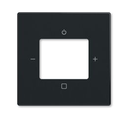 Future® linear, Busch-axcent® kryt zesilovače s tunerem nebo internetového rádia Busch-iNet 2CKA008200A0261 mechová černá ABB