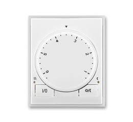 Time®, Element® termostat univerzální otočný (ovládací jednotka) 3292E-A10101 01 bílá/ledová bílá ABB