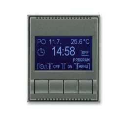 Time®, Time® Arbo hodiny spínací programovatelné (ovládací jednotka) 3292E-A20301 34 antracitová ABB