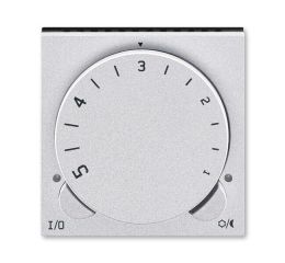 Levit M® kryt termostatu prostorového s otočným ovládáním a upevňovací maticí 3292H-A00300 70 titanová / kouřová černá ABB