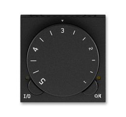 Levit M® termostat univerzální s otočným nastavením teploty (ovládací jednotka) 3292H-A10101 63 onyx/kouřová černá ABB