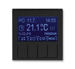 Levit M® termostat univerzální programovatelný 3292H-A10301 63 onyx/kouřová černá ABB