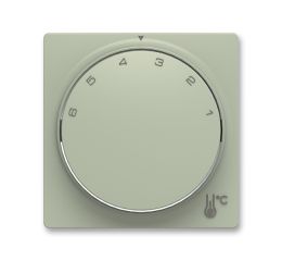 Zoni® kryt termostatu prostorového s otočným ovládáním a upevňovací maticí 3292T-A00300 243 olivová ABB