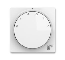 Zoni® kryt termostatu prostorového s otočným ovládáním a upevňovací maticí 3292T-A00300 500 bílá ABB