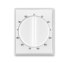 Time®, Element® kryt ovládače časového s otočným ovladačem 3294E-A00160 01 bílá/ledová bílá ABB