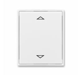 Element®, Time® kryt spínače žaluziového s krátkocestným ovladačem s potiskem 3299E-A00110 03 bílá/bílá ABB