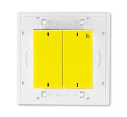 Levit® vysílač RF dvojnásobný, nástěnný, 868 MHz 3299H-A11908 64 žlutá/kouřová černá ABB