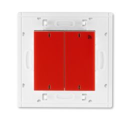 Levit® vysílač RF dvojnásobný, nástěnný, 868 MHz 3299H-A11908 65 červená/kouřová černá ABB