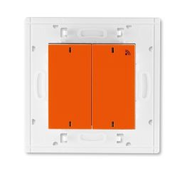 Levit® vysílač RF dvojnásobný, nástěnný, 868 MHz 3299H-A11908 66 oranžová/kouřová černá ABB