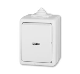 Praktik vypínač č.2S dvojpólový se signalizační doutnavkou, krytí IP44 3553-02922 B bílá ABB