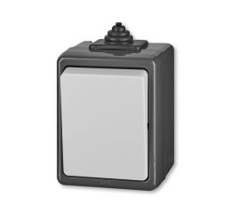 Praktik vypínač č.6 schodišťový, krytí IP44 3553-06929 S šedá ABB