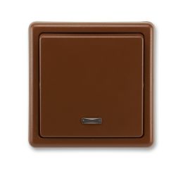 Classic 3553-21289 H3 Spínač jednopólový se signal. doutnavkou, řazení 1S, hnědá, ABB